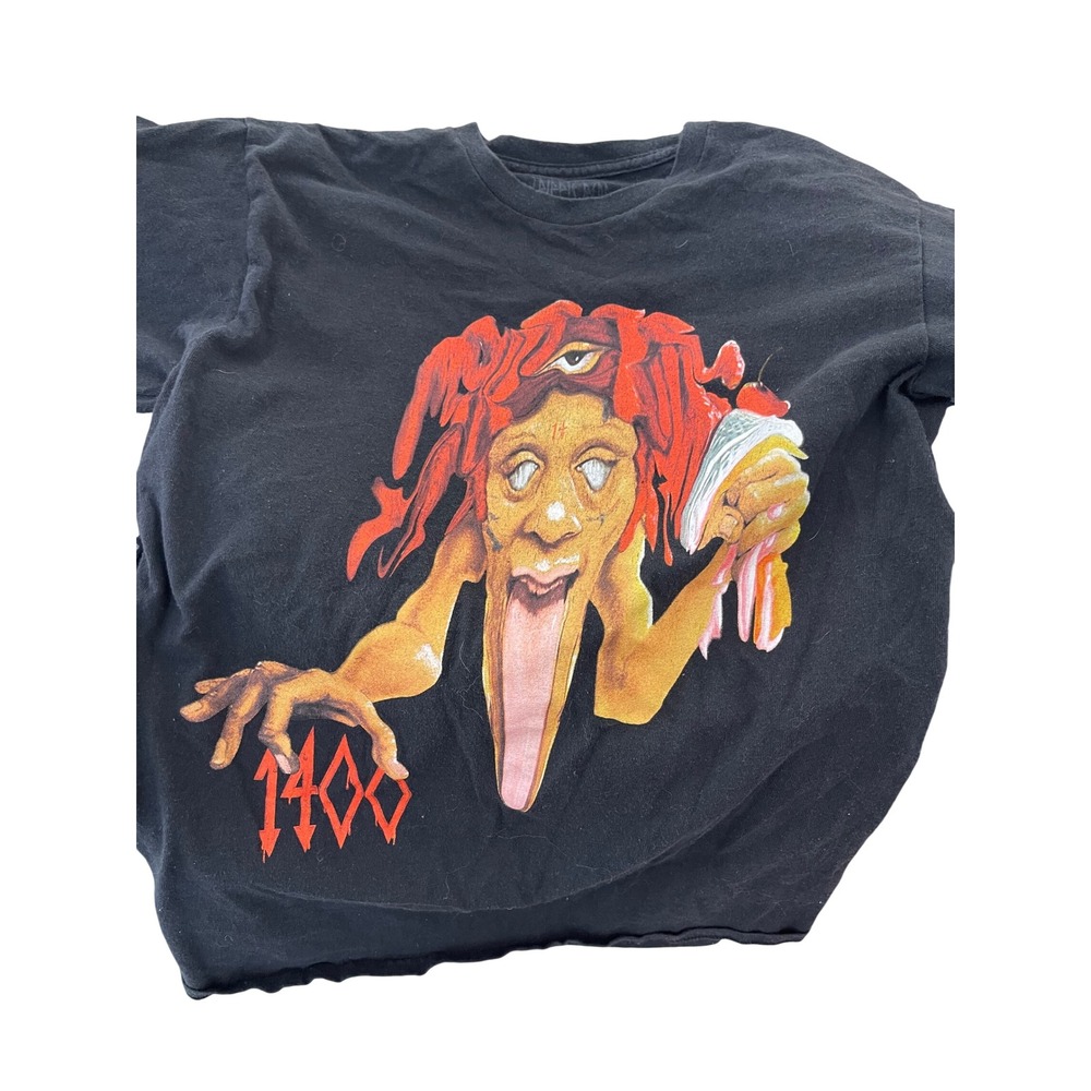 Trippie Redd Lifes A Trip Long Sleeve Graphic T-Shirt Mens Medium Black 1400 Rap